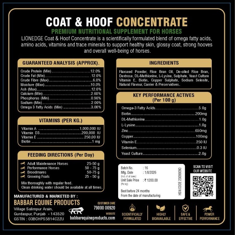 Horse Coat & Hoof Supplement
