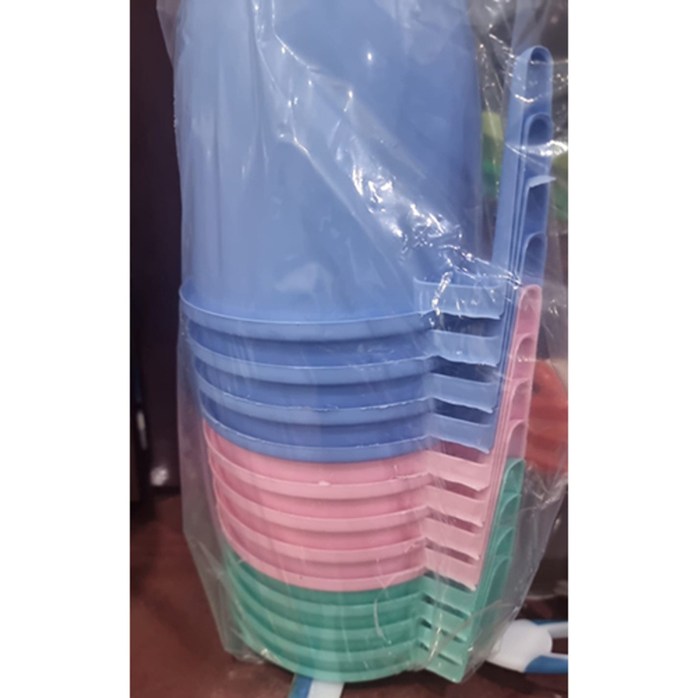 Plastic Water Jug - Color: Transparent With Colored Lid (Blue/green/pink Options)