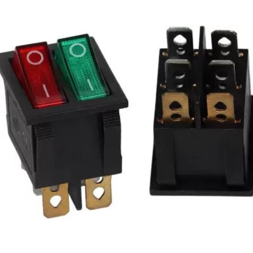 KCDB-212N 6 Pin Dual Illuminated Rocker Power Switch (Red & Green)