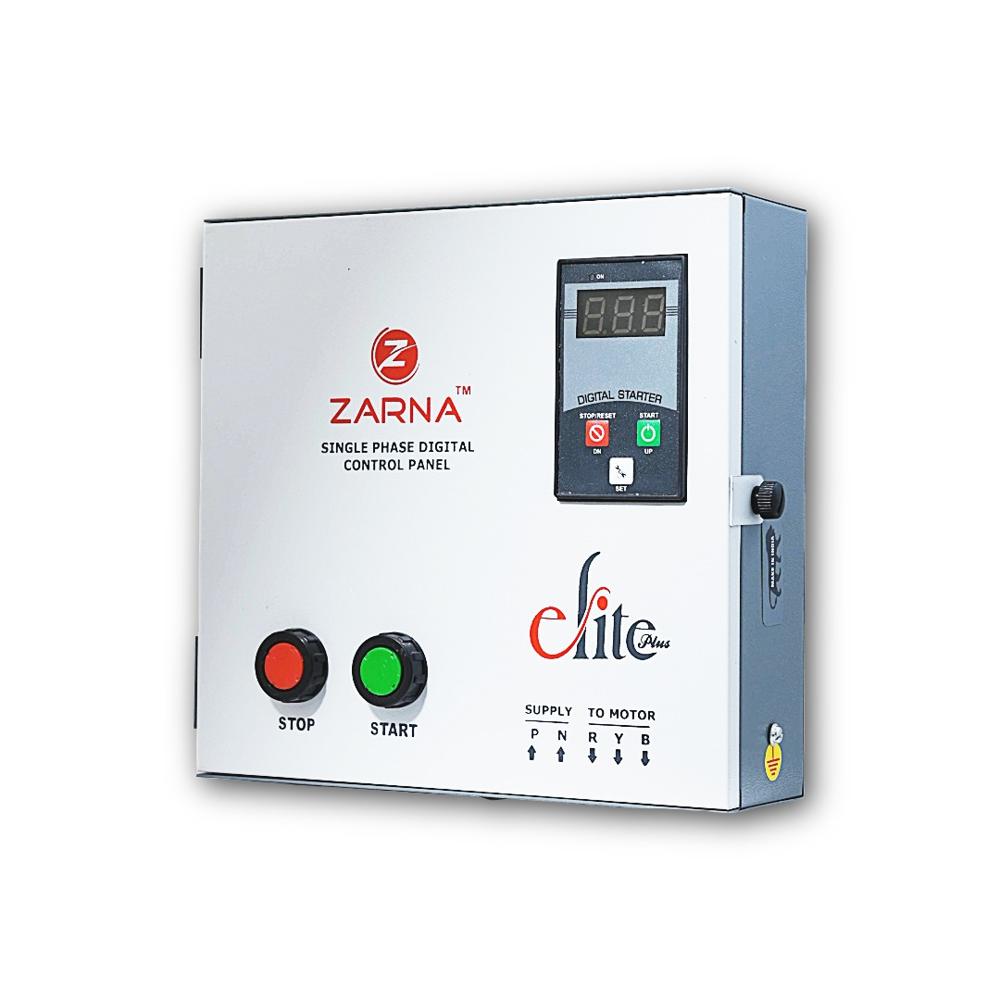 Single Phase Digital Motor Panel For Submersible V4 Pump (Model: Elite Plus 1.0 Hp) - Base Material: Metal Base