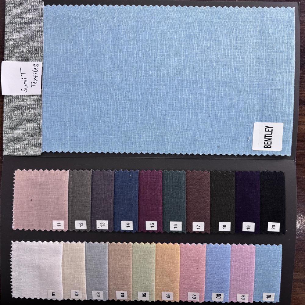 COTTON LINEN SHIRTING FABRIC 58