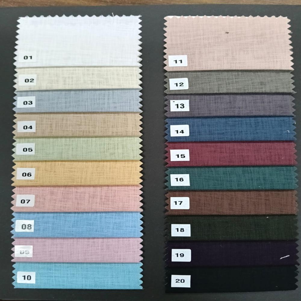 COTTON LINEN SHIRTING FABRIC 58