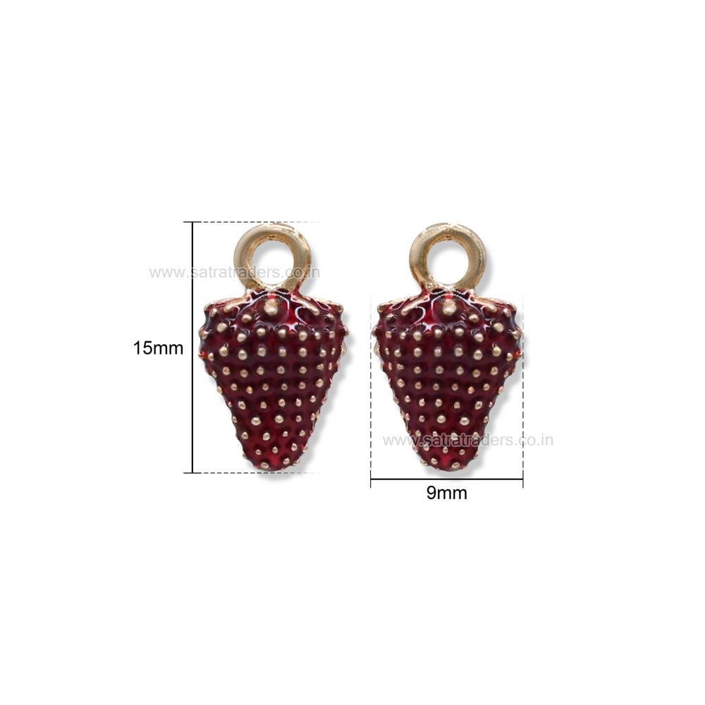 Strawberry Fruit Charm Pendant
