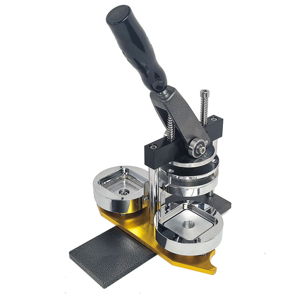 50x50mm Square Badge Making Machine with Die Cutter