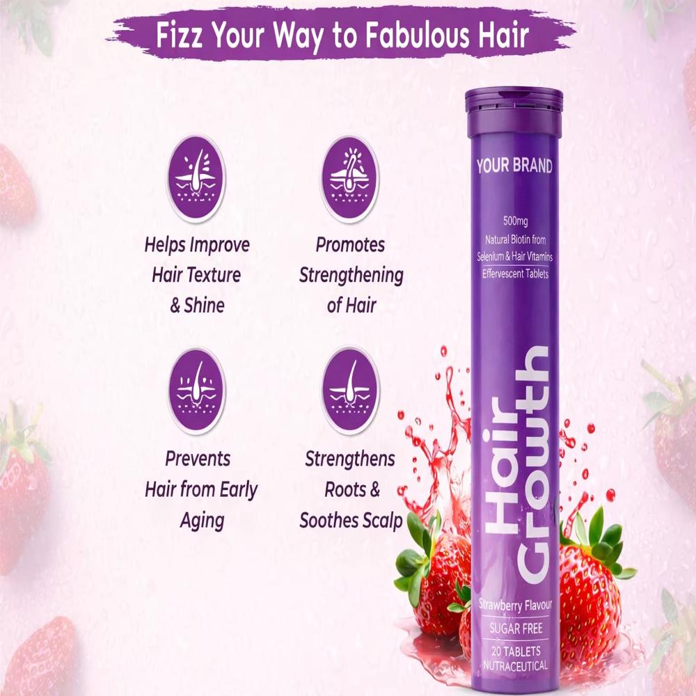 Biotin & Hair Vitamins Effervescent Tablets