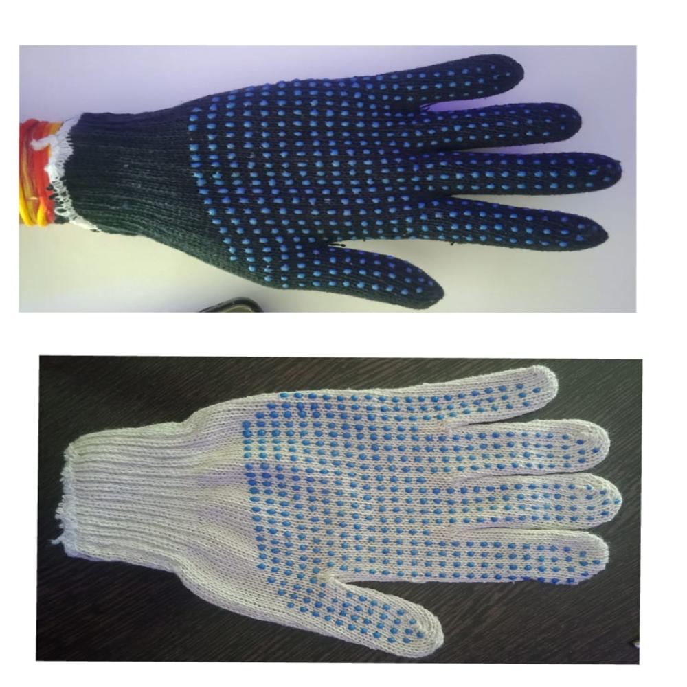 Dotted Hand Gloves - Color: Blue