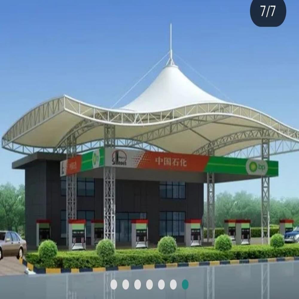 Petrol Pump Tensile Shade