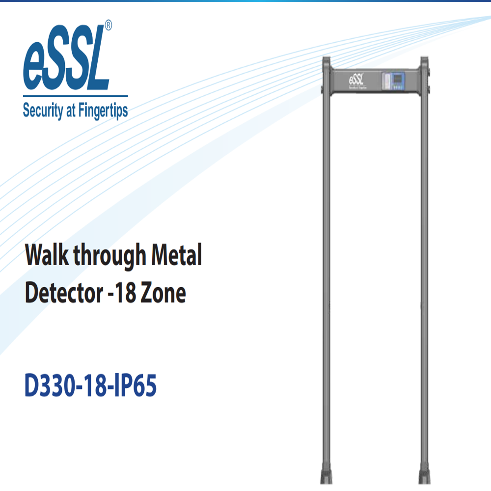 D330-18-IP65 Walk through Metal Detector -18 Zone