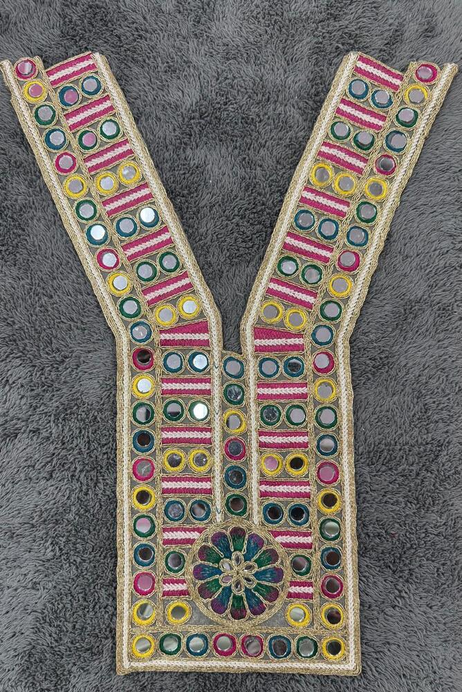 V Neck Design Embroidery Lace