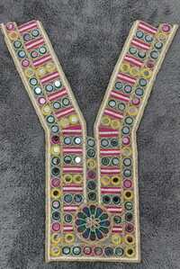 V Neck Design Embroidery Lace