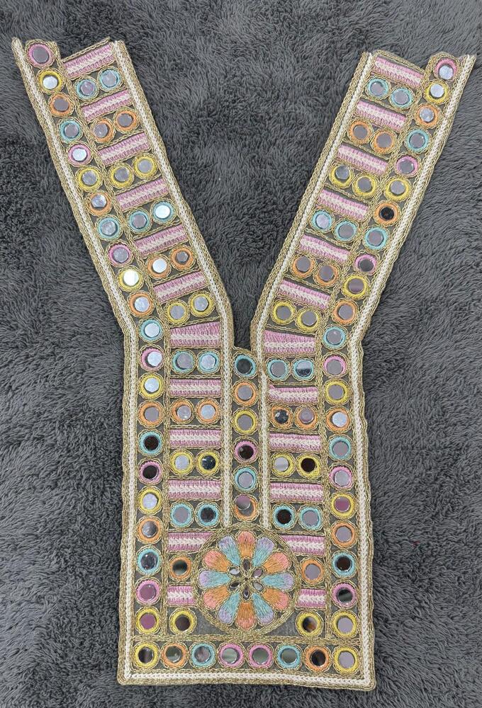 V Neck Design Embroidery Lace