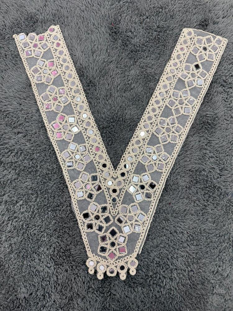 Neck V Embroidery Lace