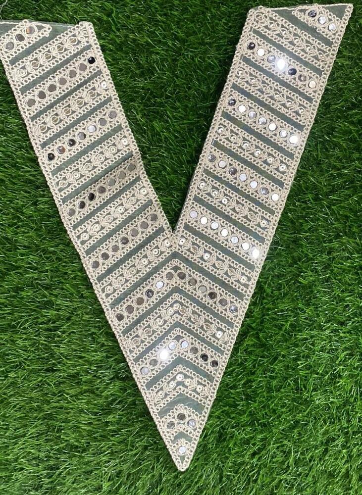 Neck V Embroidery Lace