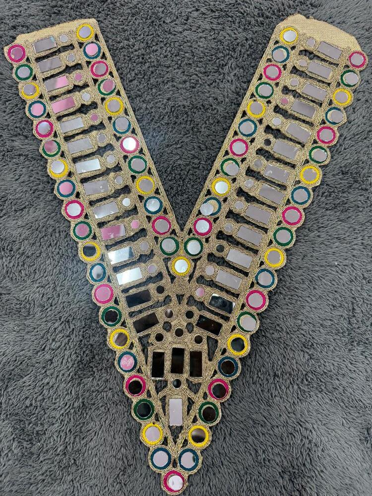Neck V Embroidery Lace
