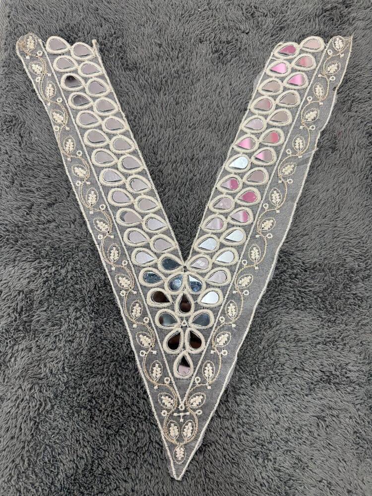 Neck V Embroidery Lace
