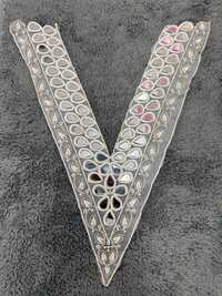Neck V Embroidery Lace