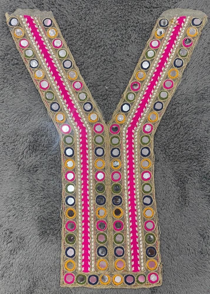 V Shape Neck Embroidery Lace