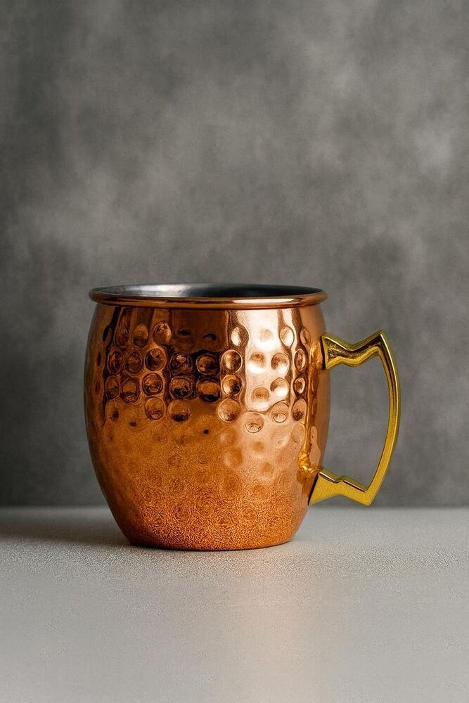 Copper Mug - Diameter: 9 Cm