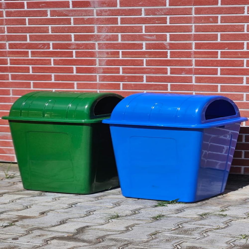 Stand Alone Outdoor Dome Dustbin 80L