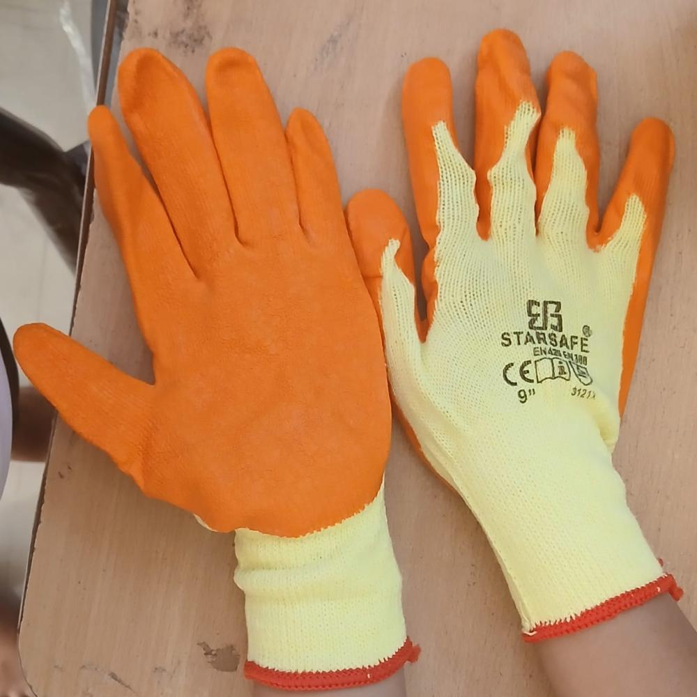 Rubber Coated Safety Gloves Cut Leval-1