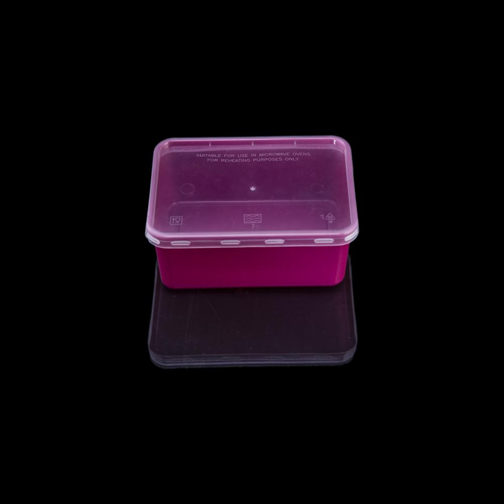 500 Ml Polypropylene Rectangle Containers - Color: Transparent