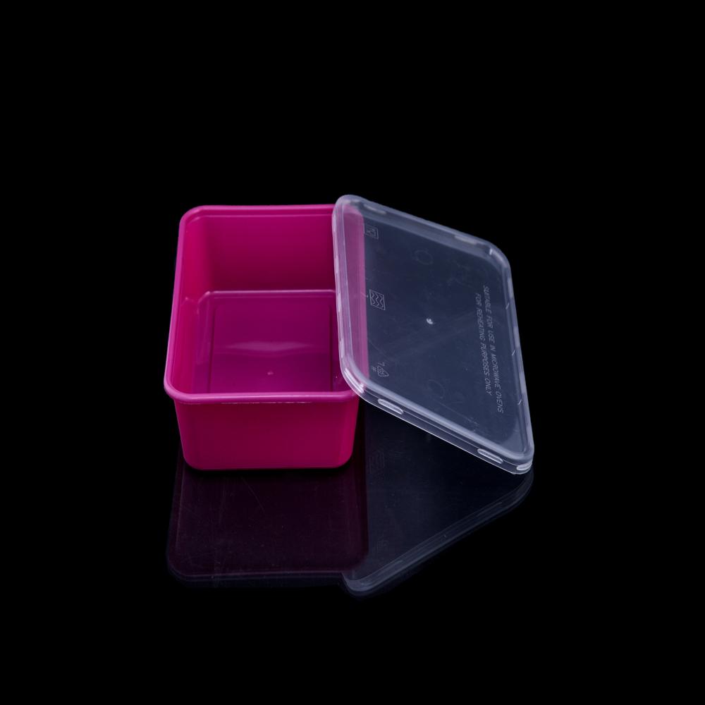 500 Ml Polypropylene Rectangle Containers - Color: Transparent