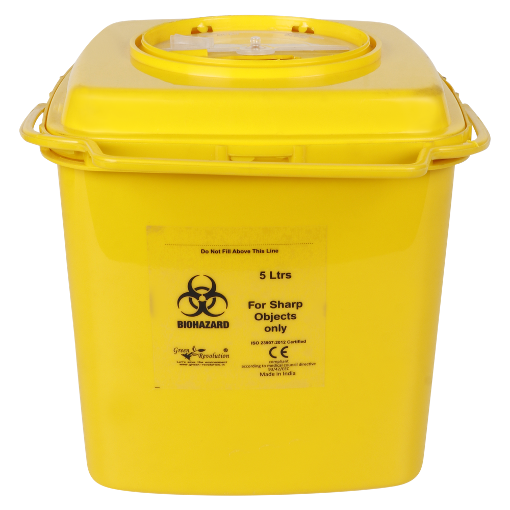 Puncture Proof Sharp Container 5l - Application: Hospital