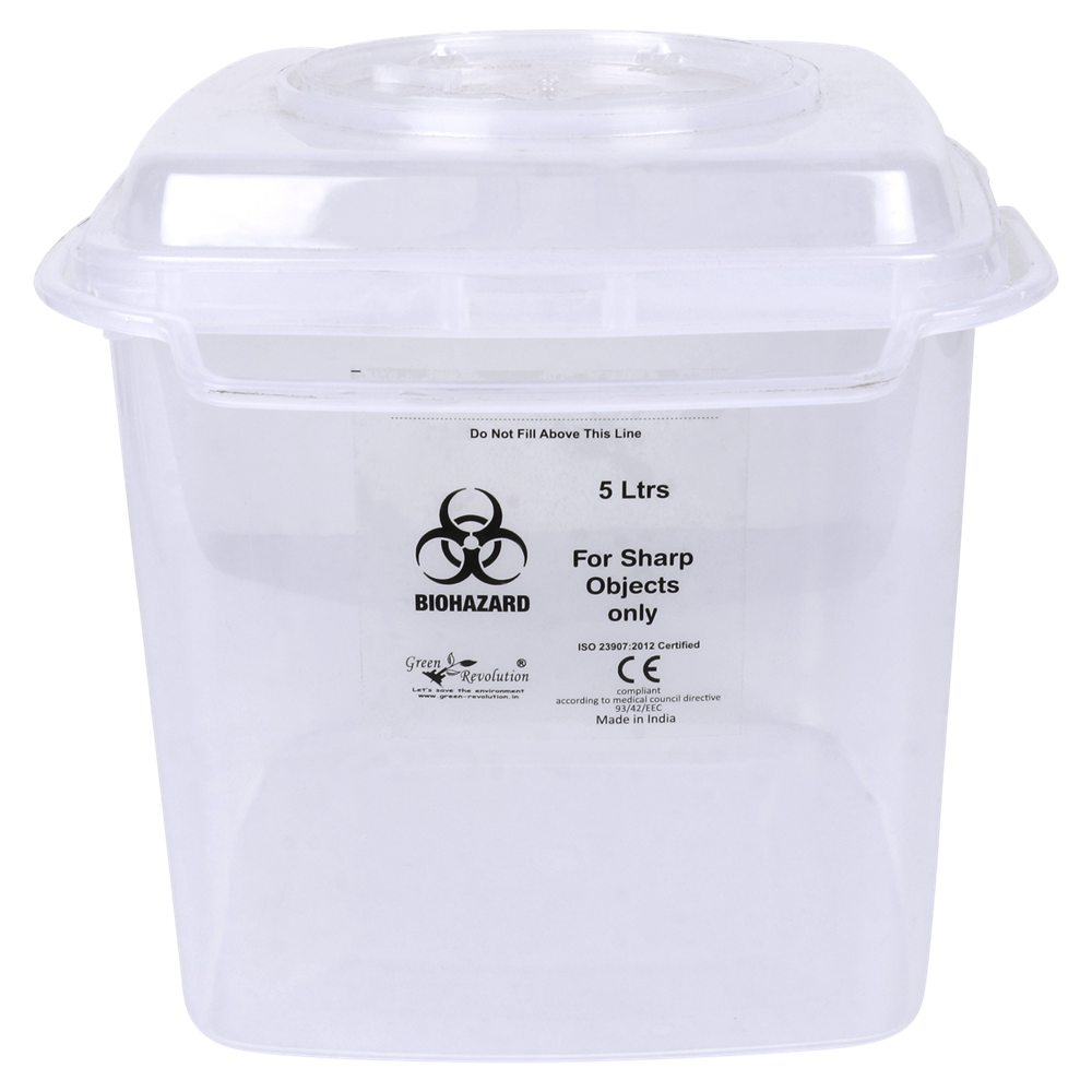Puncture Proof Sharp Container 5l - Application: Hospital
