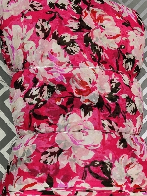 Printed Poly Chiffon Dobby Fabric