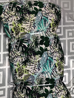 Printed Polyester Crepe Fabric