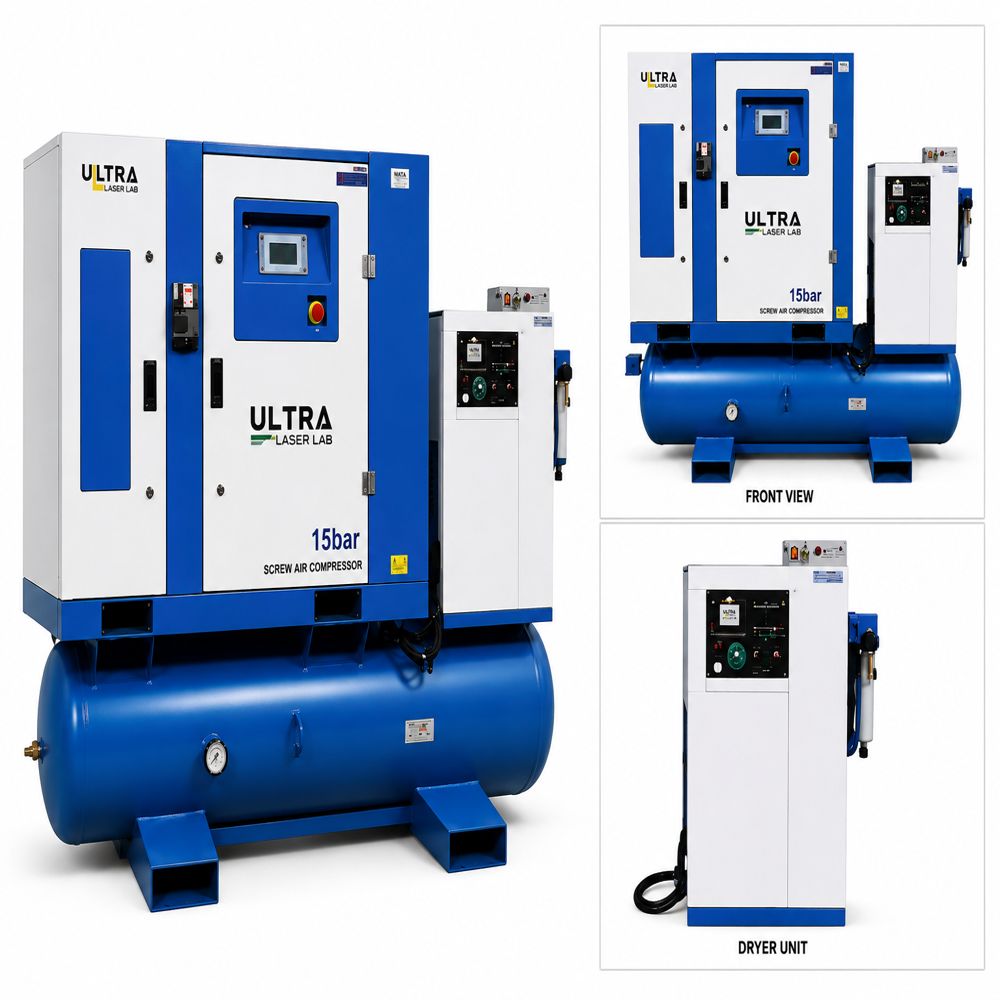 Screw Air Compressor - Air Flow Capacity: 8-15 M3/min Cubic Meter (M3)