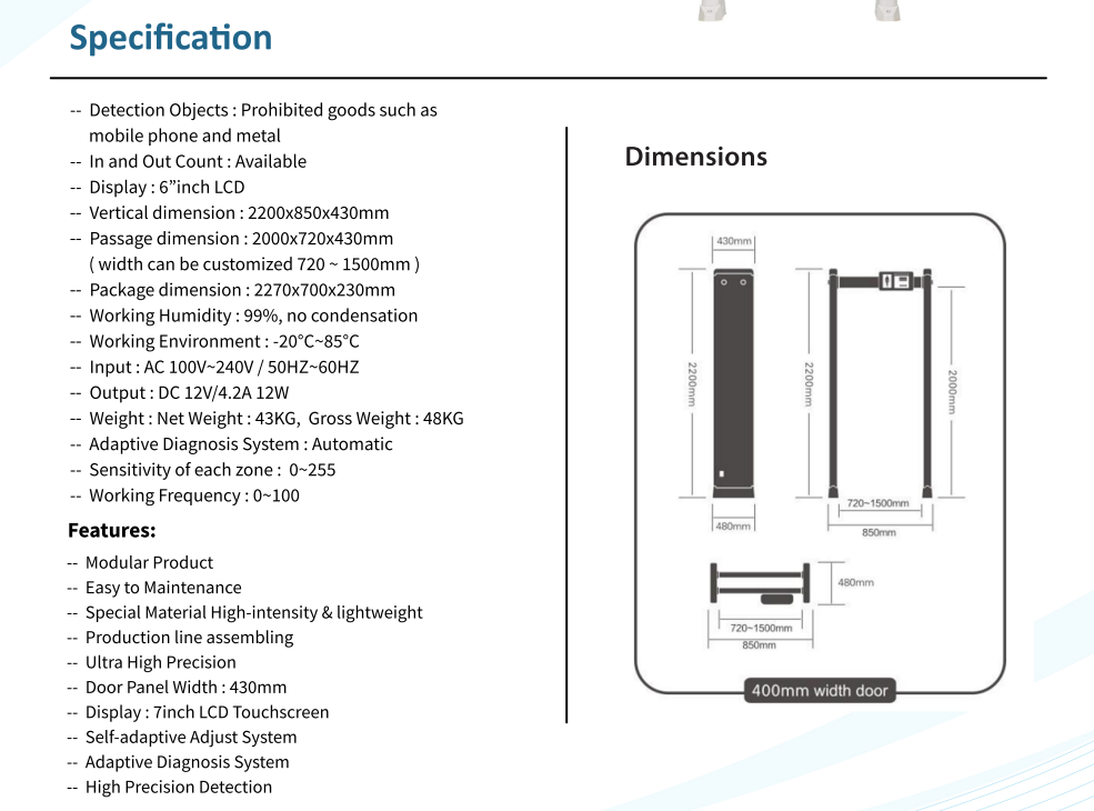 D4006 Metal Detector