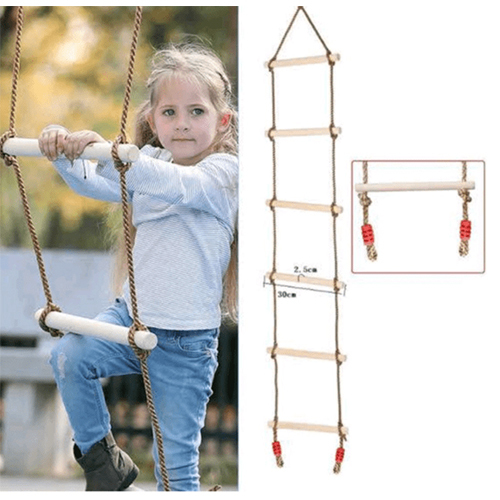 Wall Ladder - Capacity: Supports Childrens Weight (Generally Around 80-100 Kg)