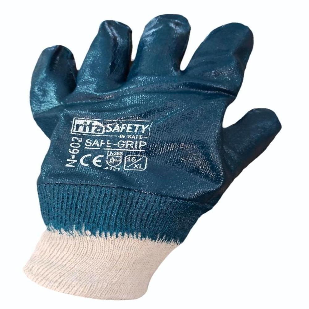 Safety Nitrile Double Dipped Hand Gloves