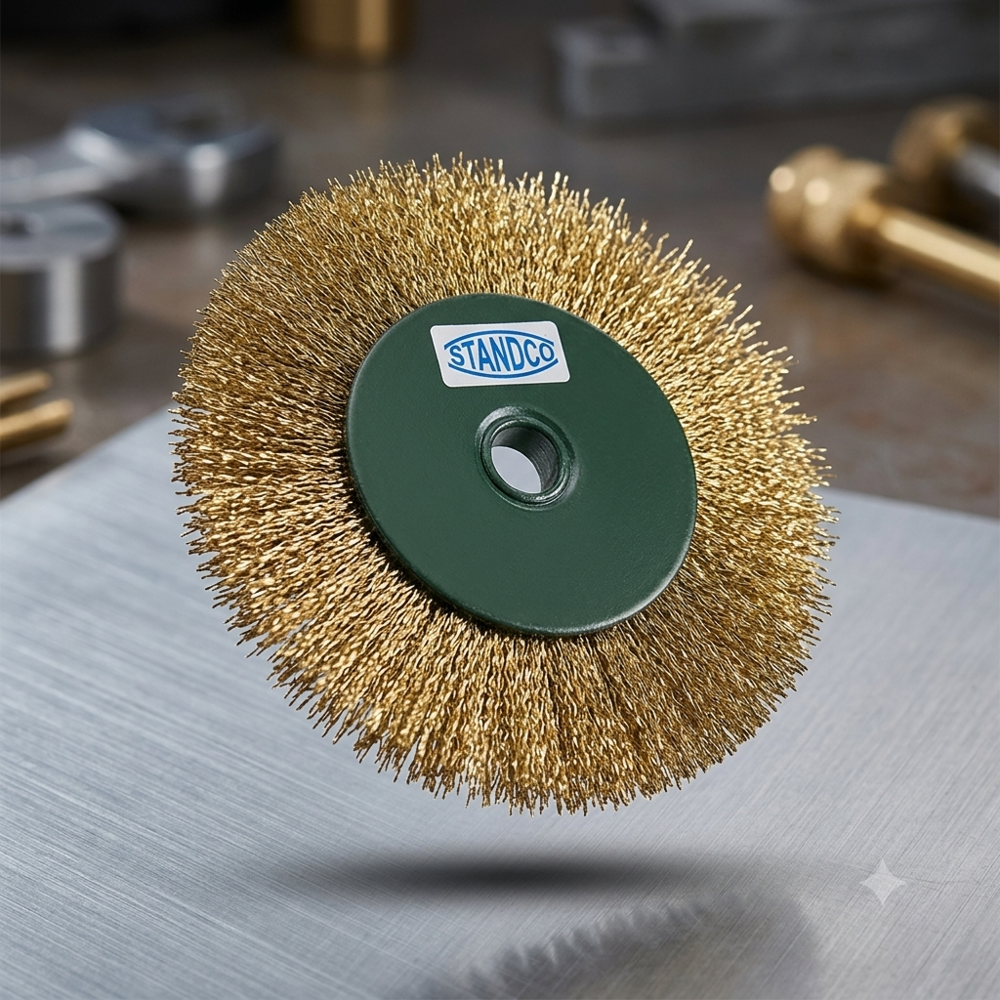Brass Coated Wire Wheel Brush