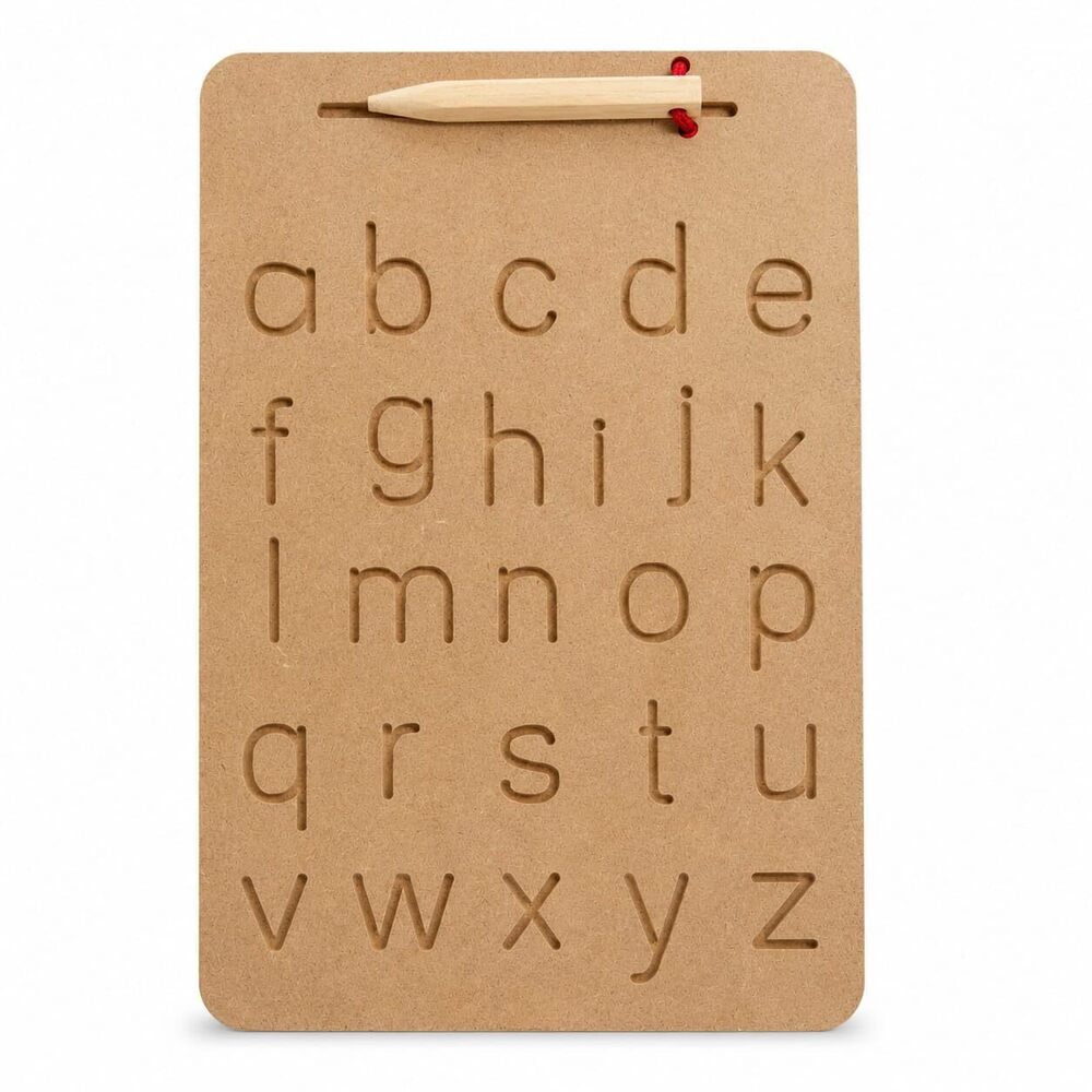 Wooden Alphabet Tracing Board for Kids