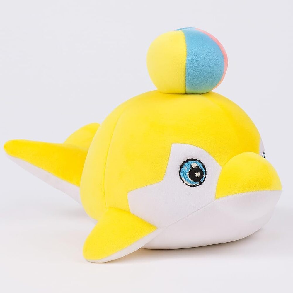 Yellow And White Cute Fish Ball Plush Toy