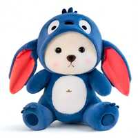 30cm Blue Hoodie Teddy Plush Toy