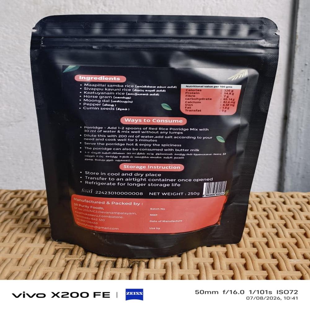 Red Rice Porridge Mix Powder