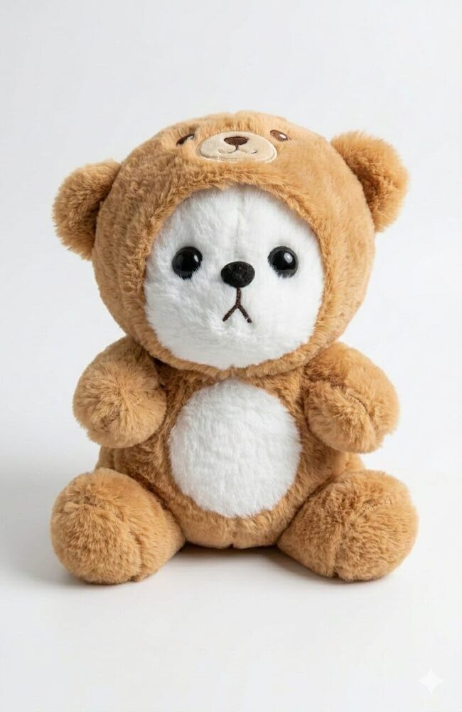 30cm Brown Hoodie Teddy Plush Toy
