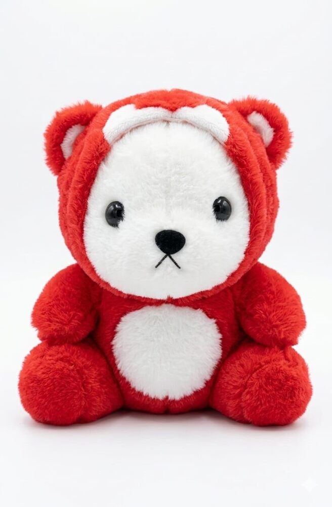 30cm Red Hoodie Teddy Plush Toy