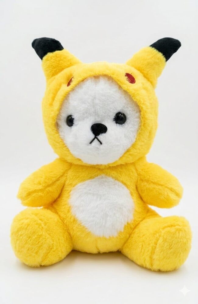 30cm Yellow Hoodie Teddy Plush Toy