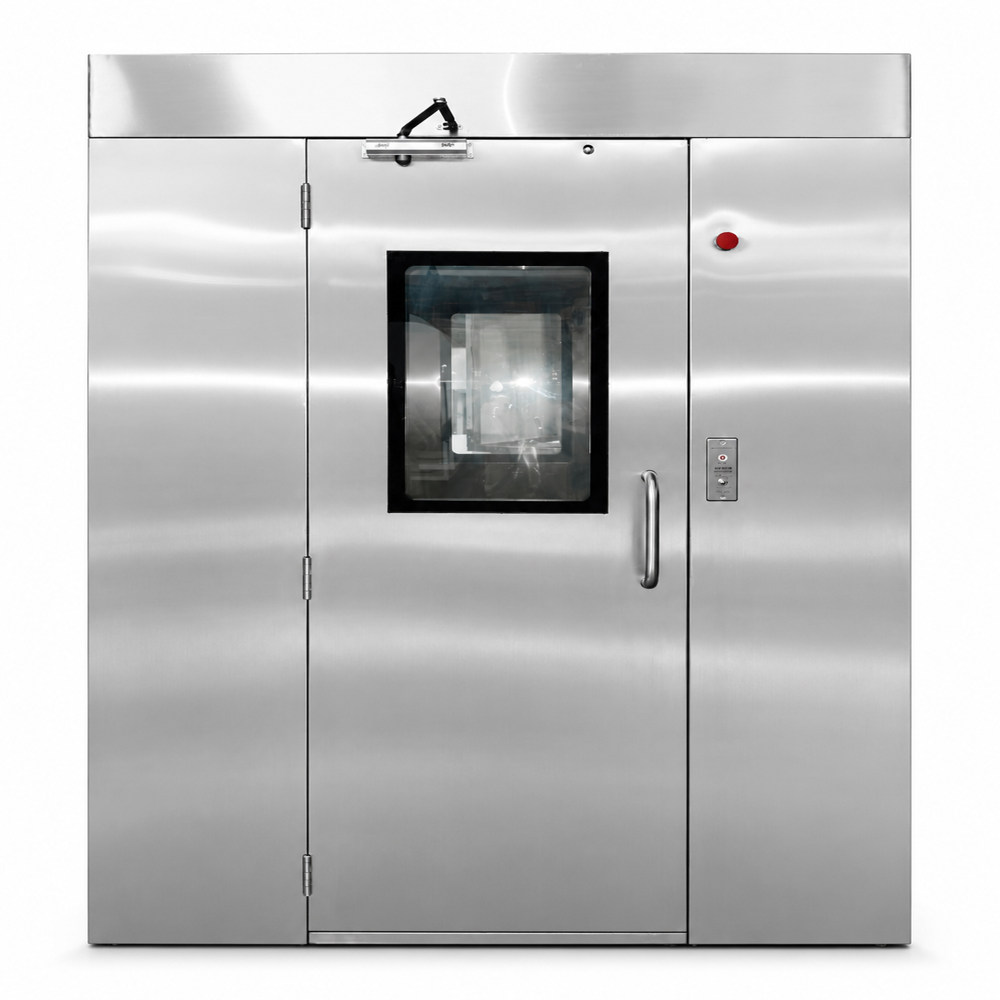 Air Shower - Stainless Steel, 2 Person Entry System, Full Automatic, 230v Ac, Silver