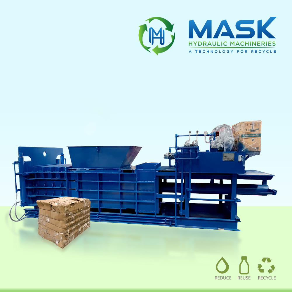 Semi-Automatic Manual Tie Horizontal Baler