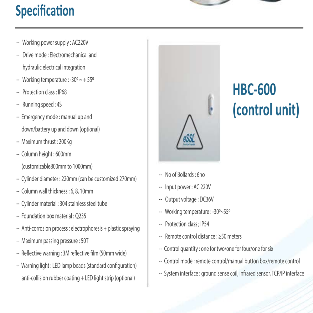 HB-426 (Hydraulic Bollard) 