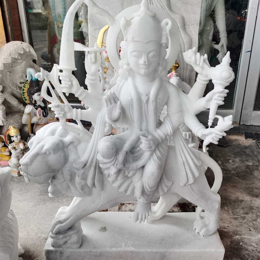 Maa Durga Marble Statue