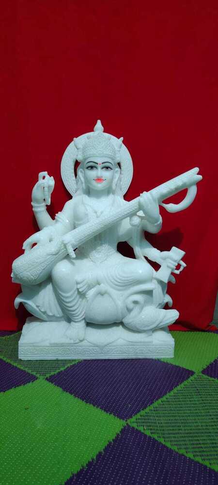 Saraswati Marble Statue