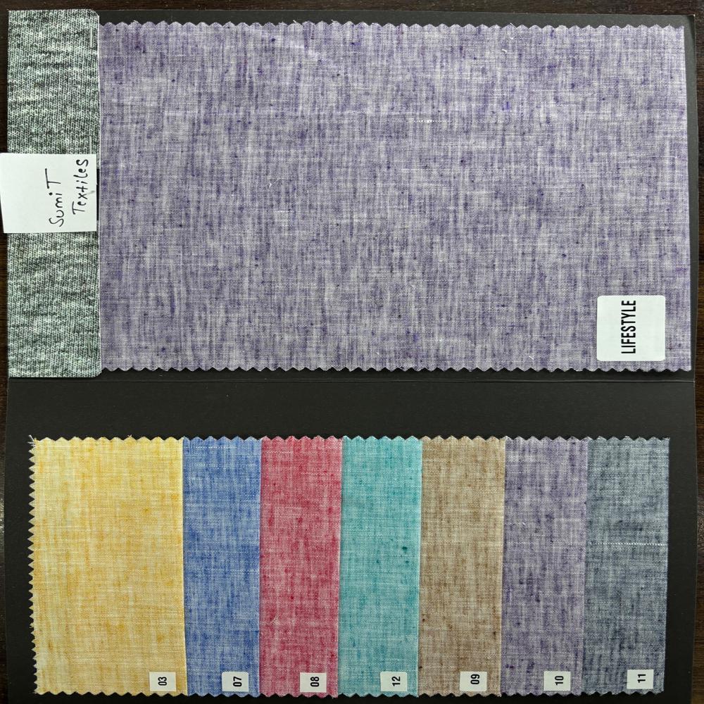 COTTON LINEN SHIRTING FABRIC 58