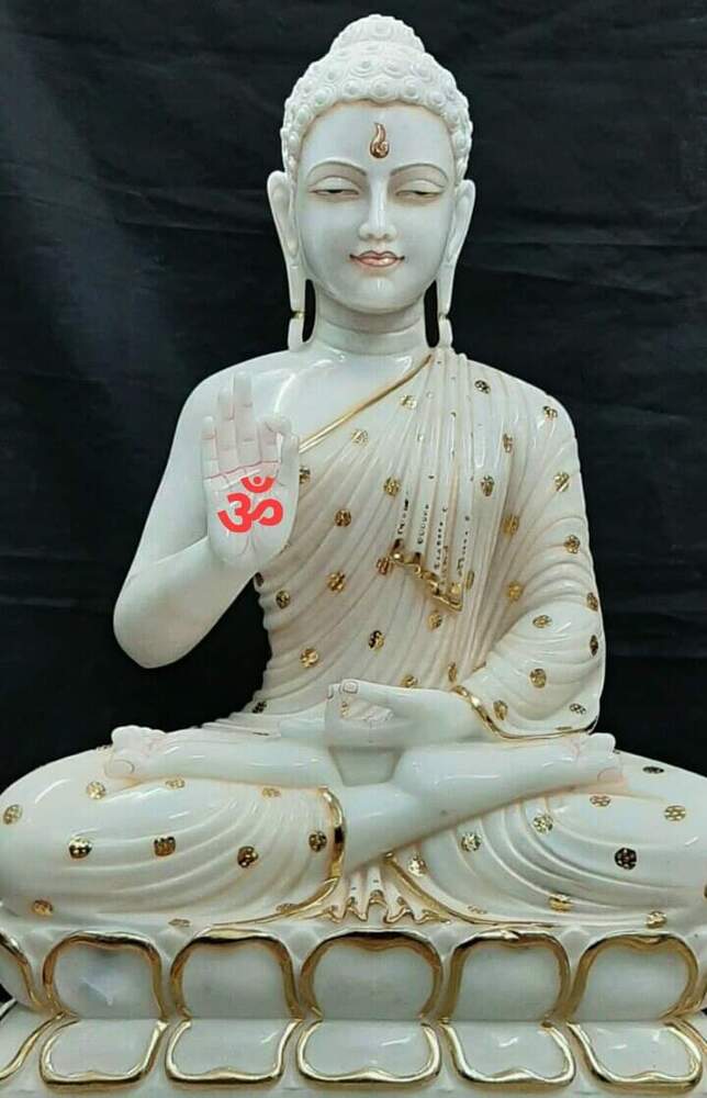 Gautam Buddha Marble Statue