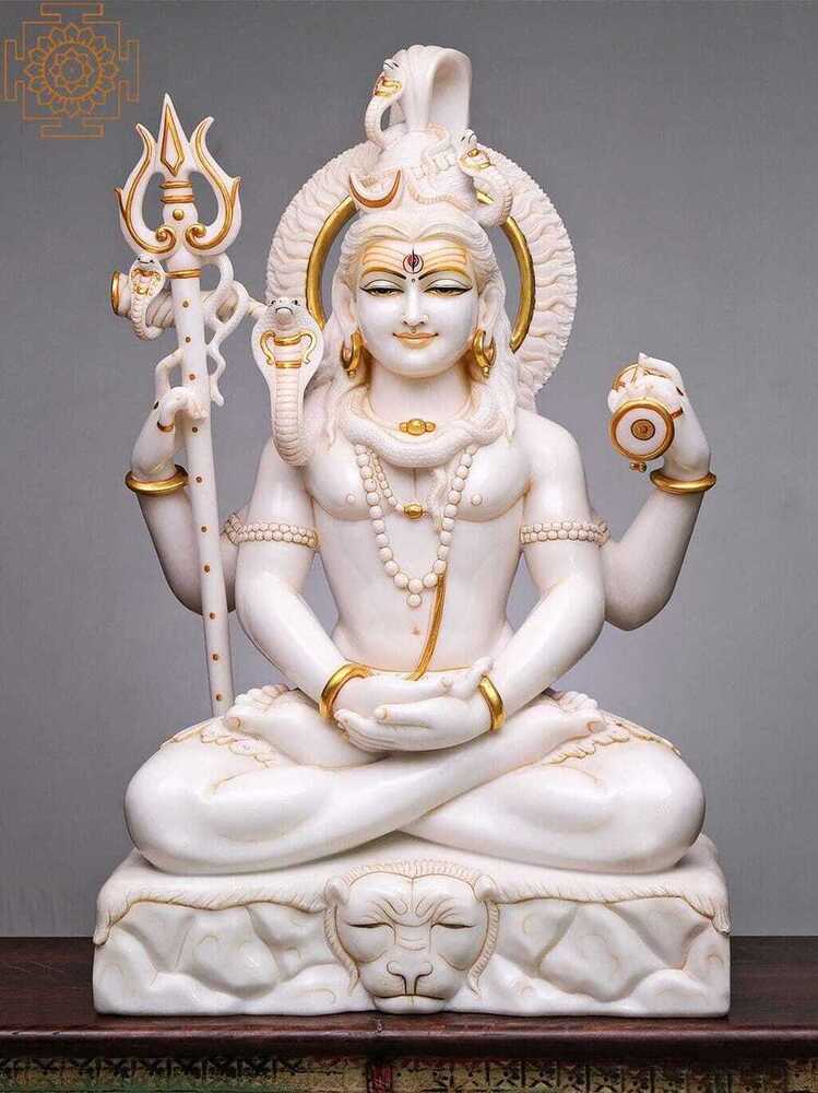 Lord Shiva Marble Statue